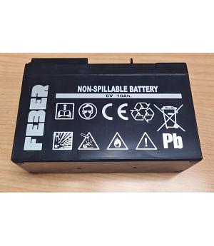 Batería de Plomo-FEBER 6V 10Ah FE00023